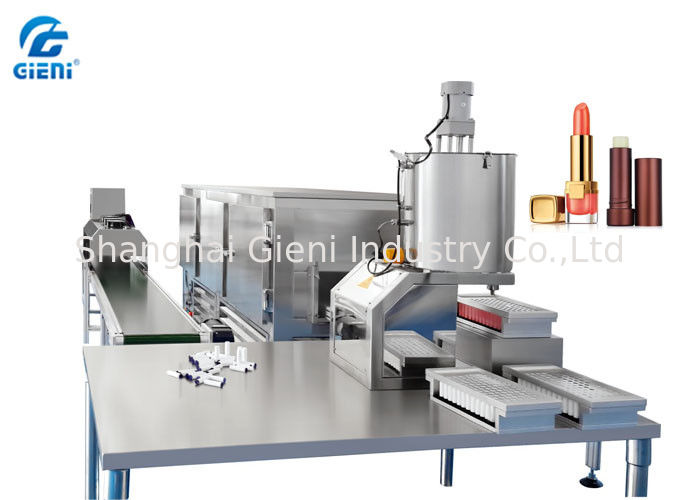 Hand Pour Type Lip Balm Filling Machine with 96 Cavities Per Mould