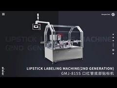 2 Head Rotary Lipstick Labeling Machine , 50mm Cosmetic Bottle Labeling Machine