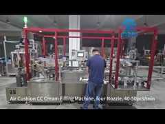 Air Cushion CC Cream Filling Machine, four Nozzle, 40-50pcs/min