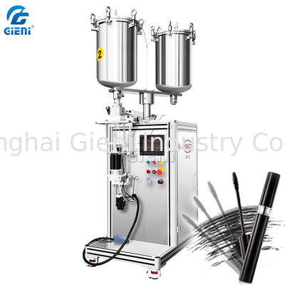 Dual Nozzle Mascara Lip Gloss Filling Machine With 20L Tank