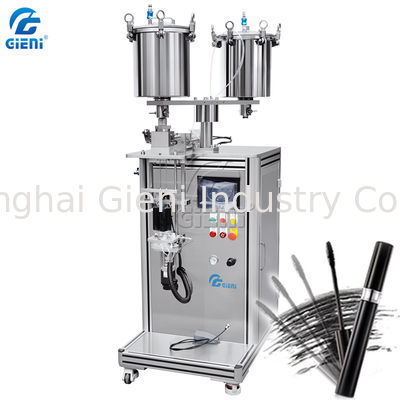 Two Nozzle Mascara Lip Gloss Filling Machine With 20L Tank