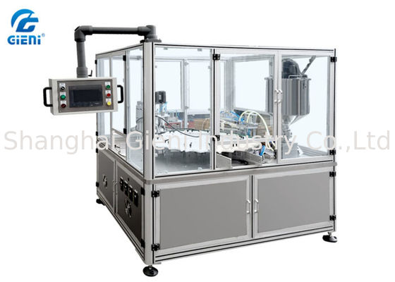Full Automatic Face Cream Filling Machine , Stainless Steel/ Rotary Filling Equipment