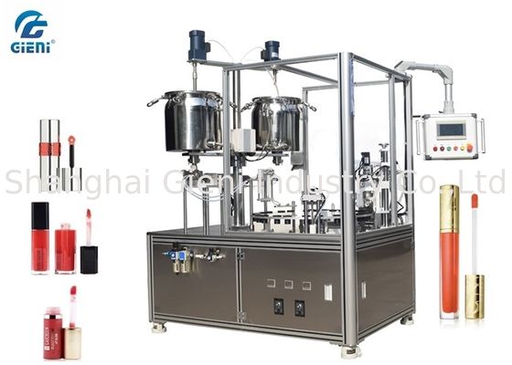 High Precision Cosmetic Filling Machine 2 Heads With Servo Motor For Lip Gloss