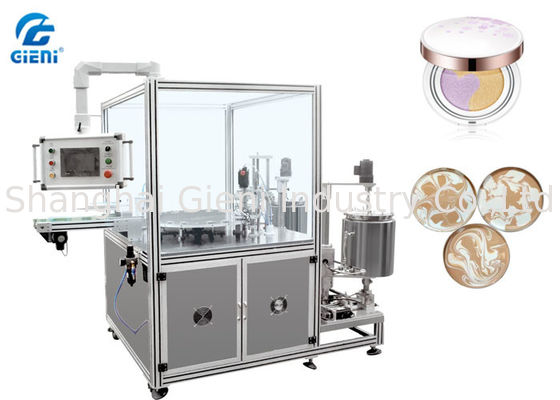 High Speed Cosmetic Filling Machine , Patterned Foundation Paste Filling Machine