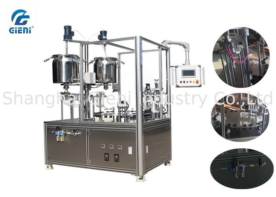 Piston Type Mascara Filling And Capping Machine AC220V With Lifting System