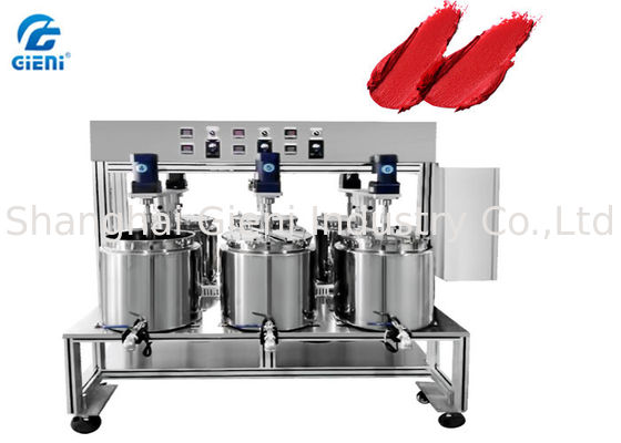 Adjustable Temperature Lipstick Melting Tank with Six Units , Double Jacket / Seperate Control