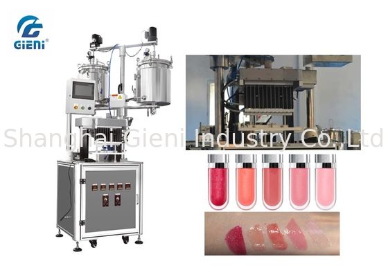 20L Double Layer Tank Lip Gloss Production Machine With Servo Motor