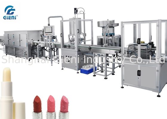 Full Automatic Lip Balm Filling Machine With Chilling Tunnel