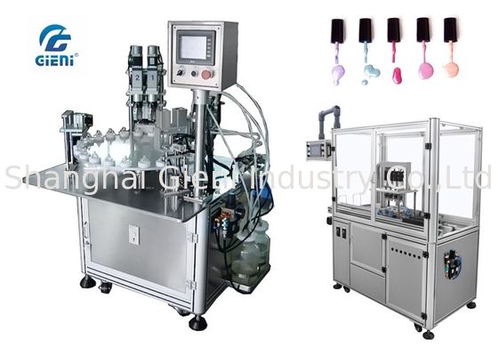 High Efficiency Nail Polish Bottle Filling Machine 220V With Servo Capper