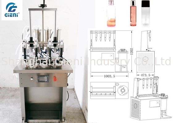 Water Based Material Toner Filling Machine For Glass Container