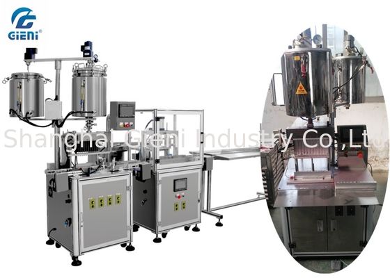 Stainless Steel Mascara Filling Machine , Semi - Auto Mascara Tube Filler