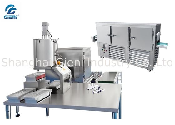 Manually Lip Balm Filling Equipment With Single Head / Hot Melt Lip Balm Machine