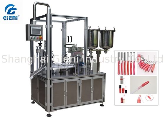 Rotary Color Cosmetic Mascara Filling And Capping Machine Automatic Type