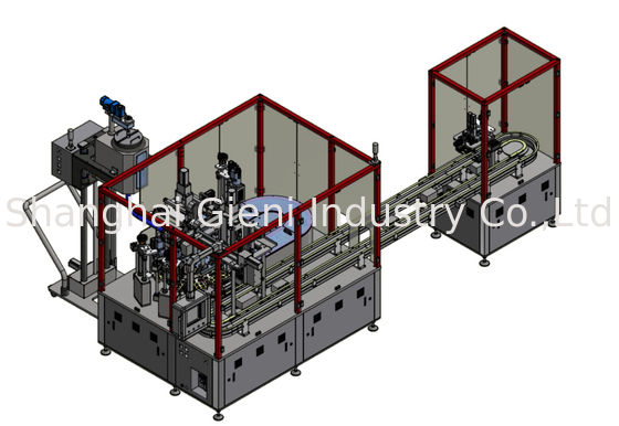 Silicone lipstick filling machine for 1300pcs per hour with Euro Standard Aluminum profile column