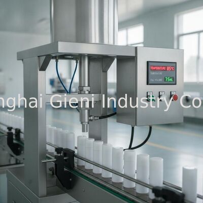 Deodorant Stick Hot Filling Machine with Tank Lift Technology and Servo Driven Precision for Full Heat Management