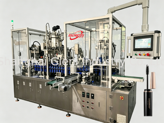 JQH-02 High Speed Lipgloss Filling Machine with 80 PCS/MIN Output and Rotary Capping System