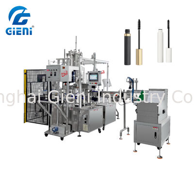 Mechanical Cam Rotary Mascara Filling Capping Machine 40-45 PCS/MIN