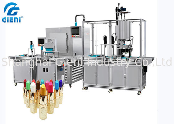 5 Nozzles Fully Silicone Cosmetic Filling Machine Lipstick Molding Machine With Cooling Tunnel