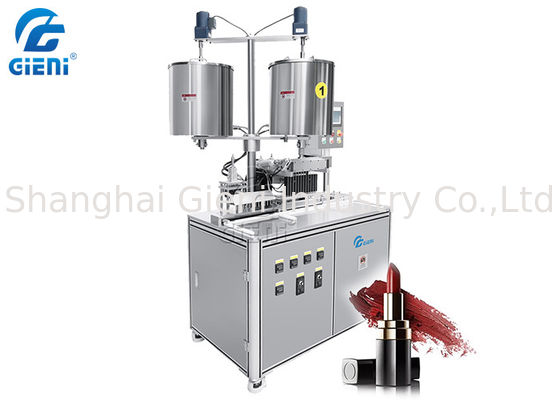 8kw Metal Mold 10 Nozzles Lipstick Filling Machine