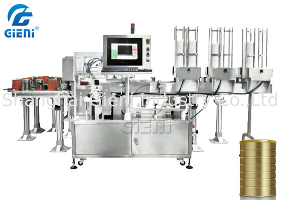 1.5Kw 0.6MPa Cap Loading Milk Powder Labeling Machine