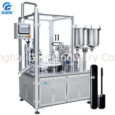 Semi Auto Rotary 15L Tank Lip Gloss Filling Machine