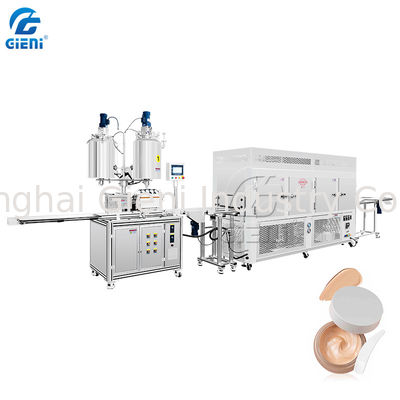 SUS304 Circulation Cosmetic Tube Filler 20P Chilling Cosmetic Cream Filling Machine