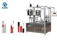 Semi - Automatic Lip Gloss Filling Machine Rotary Type With 24~30pcs/Min Capacity