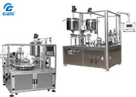 Semi - Automatic Cosmetic Filling Equipment For Lip Gloss With Double Tank