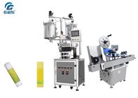 Twelve Nozzles Lip Balm Manufacturing Equipment With Automatic Labeller