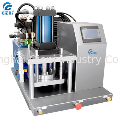 Hydraulic Type Cosmetic Powder Press Compacting Machine With Touch Screen