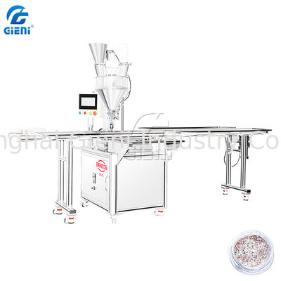 900pcs/H PLC Control Cosmetic Loose Powder Filling Machine With 25L Hopper