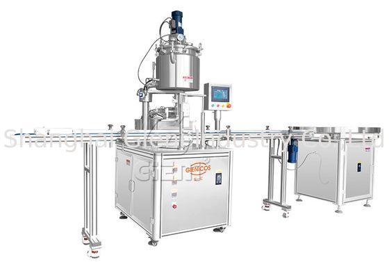 45pcs/Min 100ml Concealer Cream Cosmetic Filling Machine With Nozzle Lifting