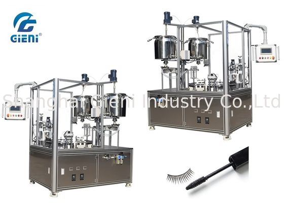 Mascara Brush Semi Automatic Filling Machine With Two Nozzels