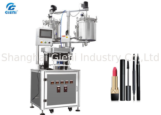 12 Nozzles Cosmetic Filling Equipment For Mascara , Double Tank