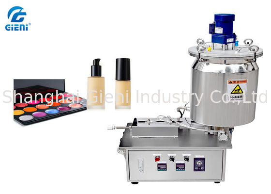 Table Type Single Nozzle Mascara Filling Machine wtih 15L Heating Tank