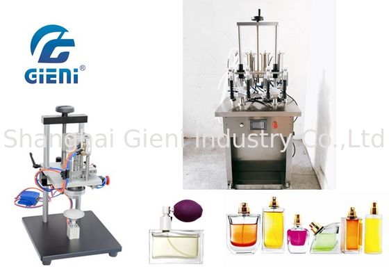 4 Nozzles Semi Auto Nail Polish Manufacturing Machine 10-20bot/Min With Crimper