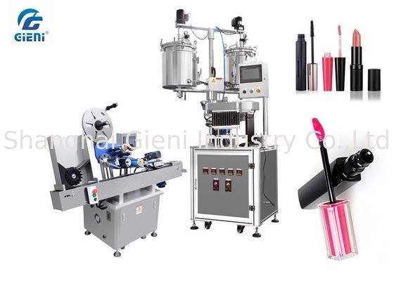 Pearl Essence Mateials Lipstick Filling Machine 9kw With Horizontal Labeller