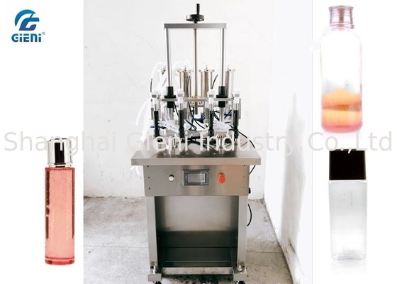 Four Nozzles Toner Filling Machine For Glass Bottles , Electric Driven Type