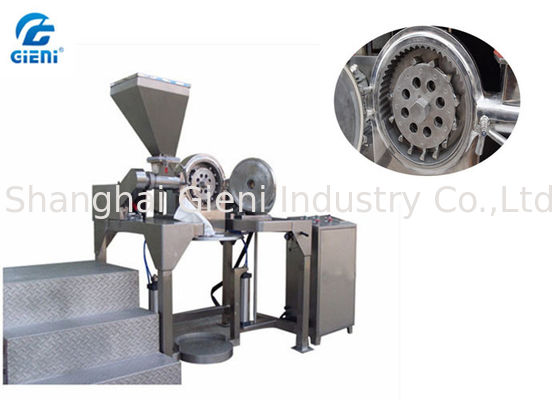 Screw Feeding Type Cosmetic Powder Crusher With 12 Hammers , Stainless Steel Material
