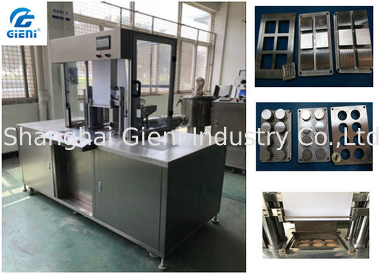 2.8kw Power Cosmetic Powder Press Machine With 6 / 8 Cavities Pressed Mold