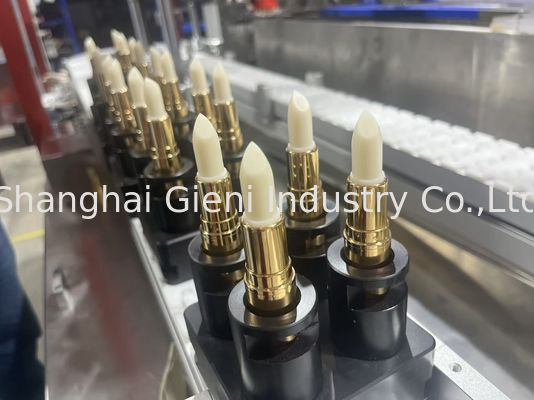 Full Automatic Grade Lipstick Filling Machine With 2 Nozzles And Ceramic Heating Tank Volume