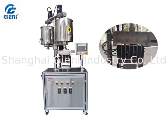 6 Cavities Pen Type Lipstick Filling Machine With Two 20L Material Tank