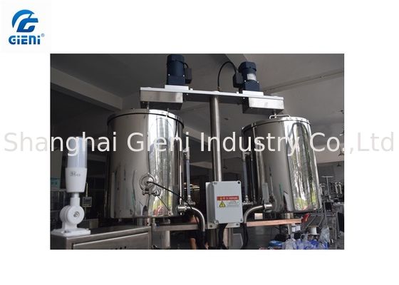 6 Cavities Pen Type Lipstick Filling Machine With Two 20L Material Tank