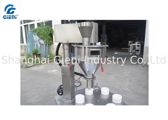 Semi - Auto Screw Loose Powder Filling Machine JLF-2 Single Nozzle