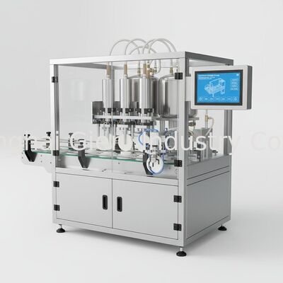 Automatic Cushion Filling Machine with Manual Sponge Placement and Four Nozzle Servo Filling for BB Cream Production