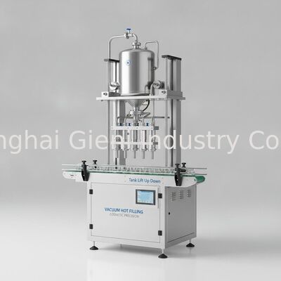 Vacuum Hot Filling Machine with Vacuum Deaeration and Tank Lift Up Down for Precision Cosmetic Filling