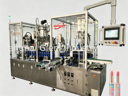 JQH-02 Rotary Lipgloss Filling Machine with 80 PCS/MIN Speed, SUS304 Material, and Dual-Station Efficiency for Cosmetic Production