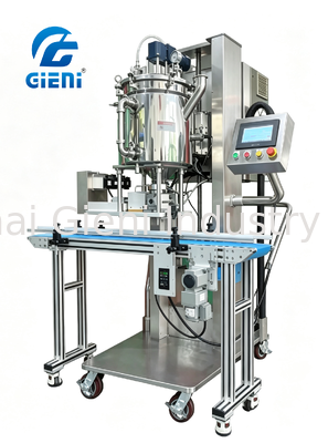 Single Nozzle Lip Balm Filling Machine with Tank Lift and Precise Dosing for Hot Fill Applications