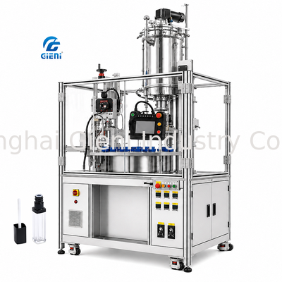 6 Nozzle Lip Gloss Filling Machine with 1800 BPH Speed and Stainless Steel 304 Construction