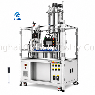 High Precision Lip Gloss Filling Machine with 900 BPH Speed Ceramic Rotary Valve and Automated CIP System